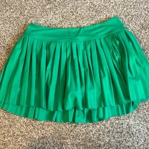 Green Garage Mini Skirt with Built in Shorts